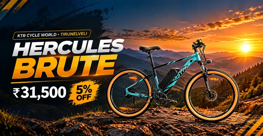 Hercules Brute 27T FSDD Electric Cycle - Special Offer ₹31,500